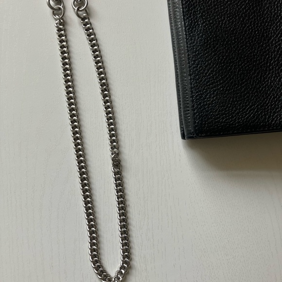 All Saints Fetch Leather/Chain Crossbody Wallet - Picture 16 of 16